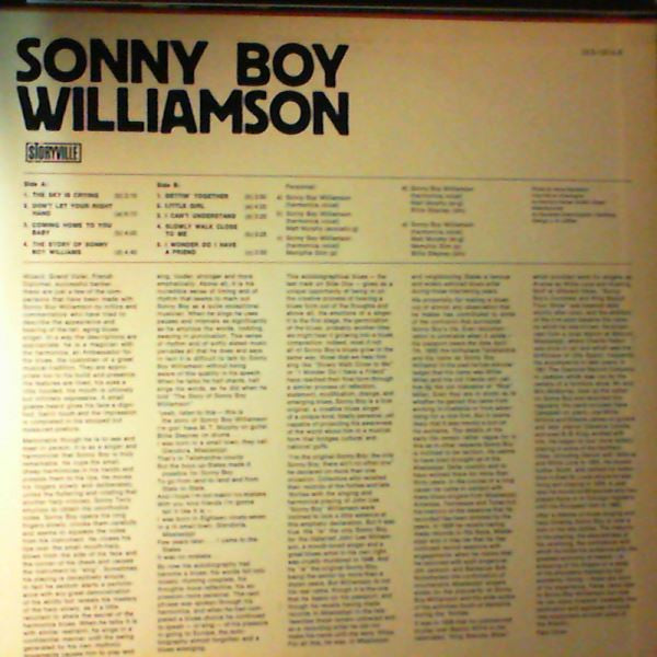 Portraits Of Williamson Sonny Boy