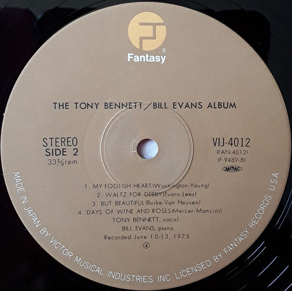 The Tony Bennett Bill Evans Album