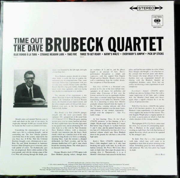Release: Time Out-Vinyl-Japan-2016-88697269441-26809925