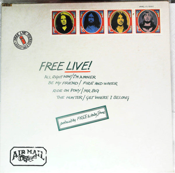 Release: Free Live-Vinyl-Japan-1971-AML(i)-1001-12175163