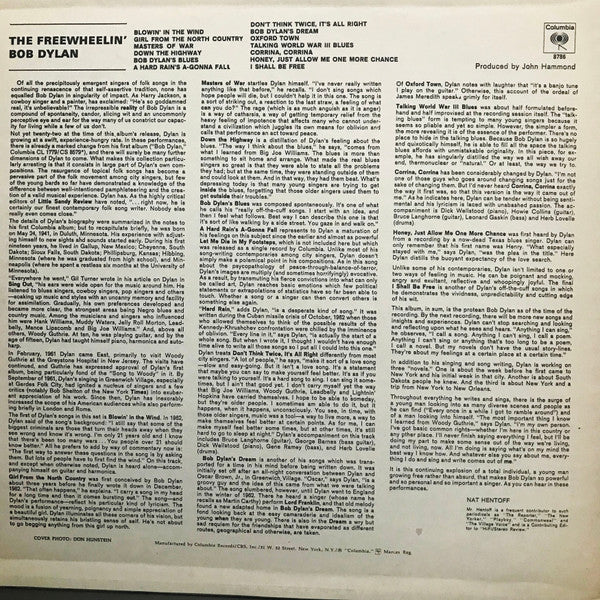 Release: The Freewheelin' Bob Dylan-Vinyl-US-1976-JC 8786, 8786-15058932