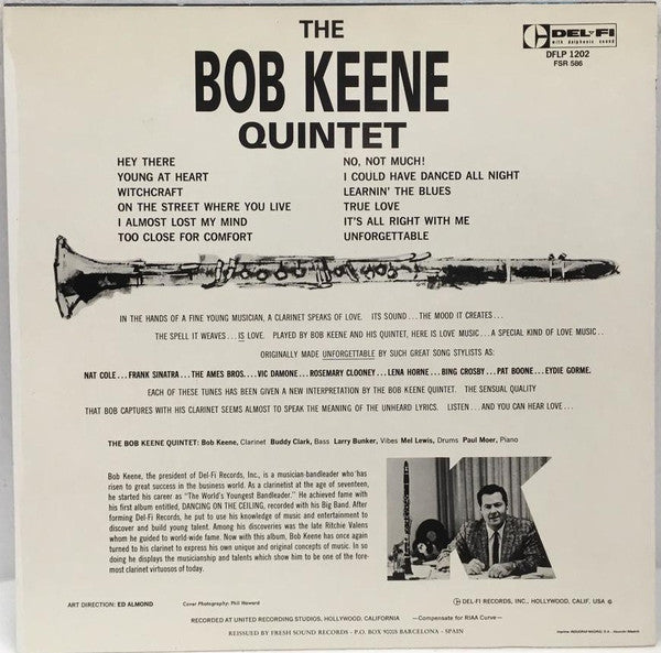Master Release: Unforgettable - Love Songs Of The Fifties by The Bob Keene Quintet