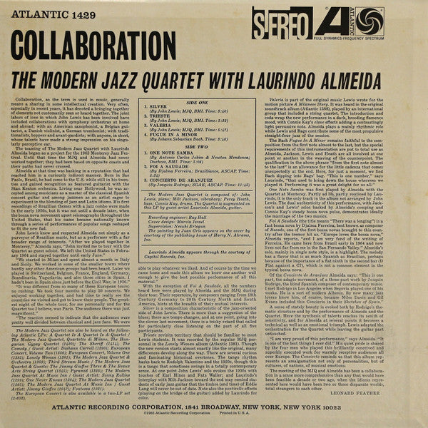 Master Release: Collaboration by The Modern Jazz Quartet