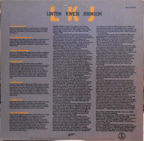 Release: Making History-Vinyl-US-1984-MLPS 9770-23460332