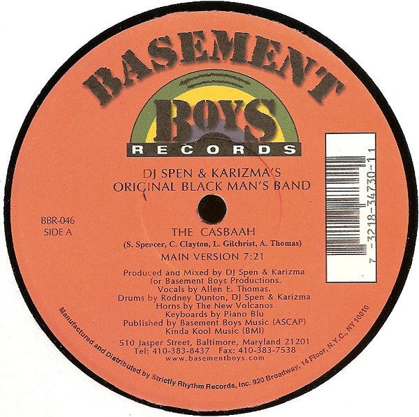 Master Release: The Casbaah by DJ Spen & Karizma's Original Black Man's Band