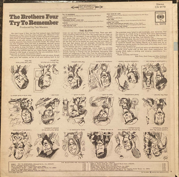 Master Release: Try To Remember by The Brothers Four