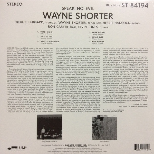 Master Release: Speak No Evil by Wayne Shorter