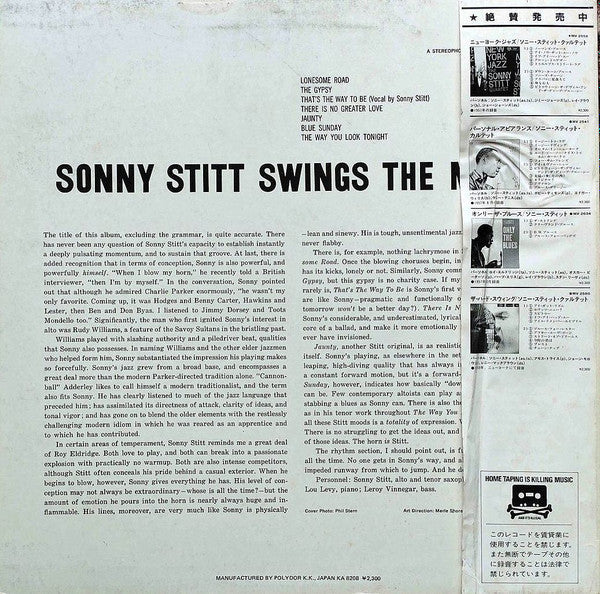 Master Release: Sonny Stitt Swings The Most by Sonny Stitt