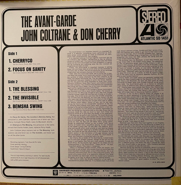 Release: The Avant-Garde-Vinyl-Japan-None-P-6013A, SD 1451-17196973
