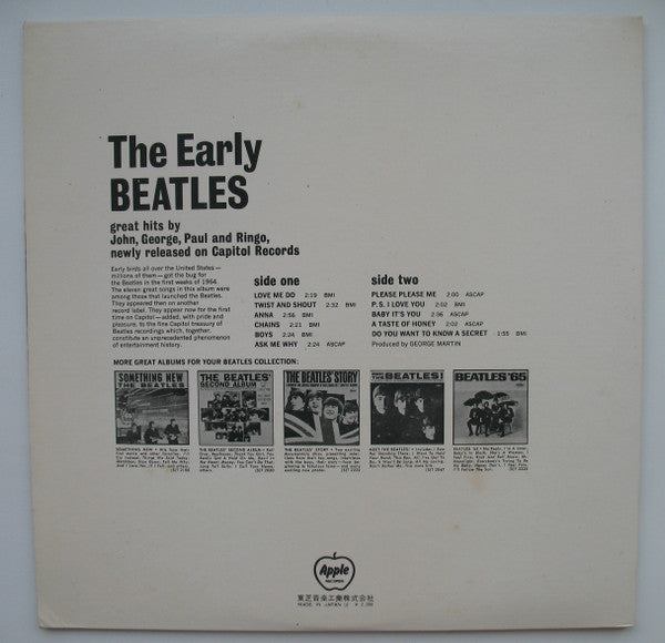 Release: The Early Beatles-Vinyl-Japan-1970-AP-80034-14552956