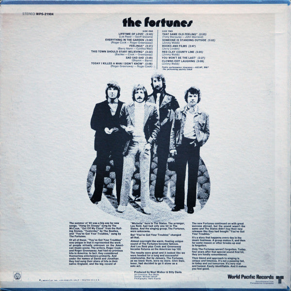 Master Release: That Same Old Feeling by The Fortunes