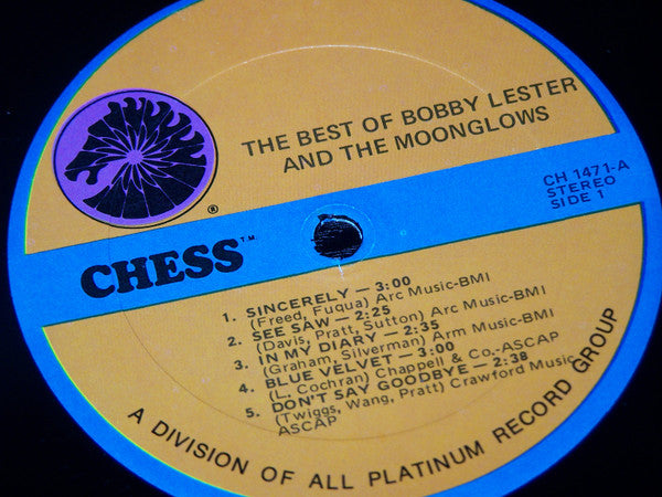 Release: The Best Of Bobby Lester And The Moonglows-Vinyl-US-1972-LP 1471, LP-1471-11003150