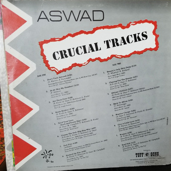 Master Release: Crucial Tracks (Best Of Aswad) by Aswad