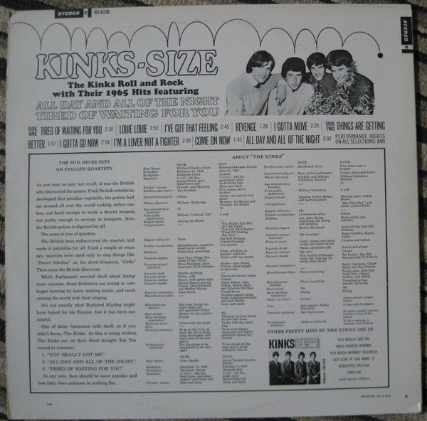 Master Release: Kinks-Size by The Kinks