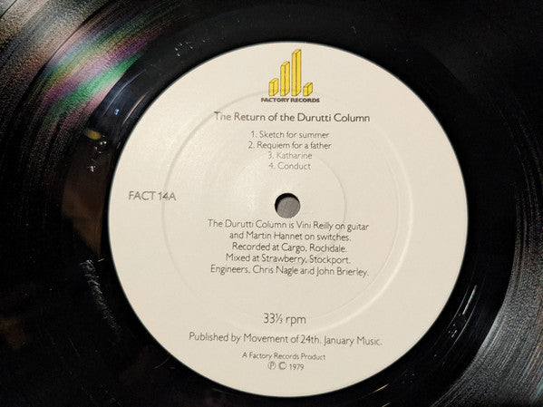 Master Release: The Return Of The Durutti Column by The Durutti Column