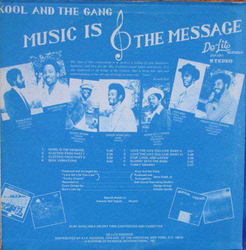 Release: Music Is The Message-Vinyl-US-1972-DEP-2011-34261150