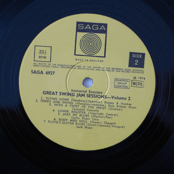 Great Swing Jam Sessions Volume 2