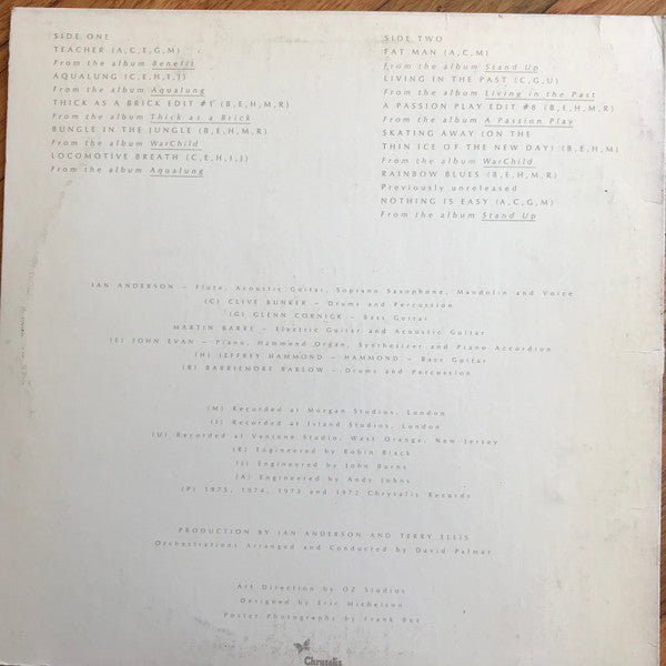Release: M.U. - The Best Of Jethro Tull-Vinyl-US-1975-CHR 1078-12127572