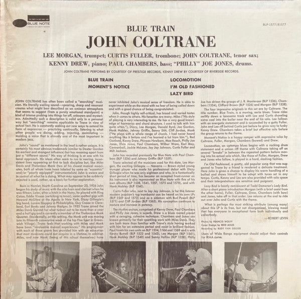 Release: Blue Train-Vinyl-US-1979-BST 81577, BLP 1577-21385003