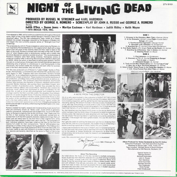 Release: Night Of The Living Dead (Original Motion Picture Soundtrack)-Vinyl-US-None-STV 81151-11066373