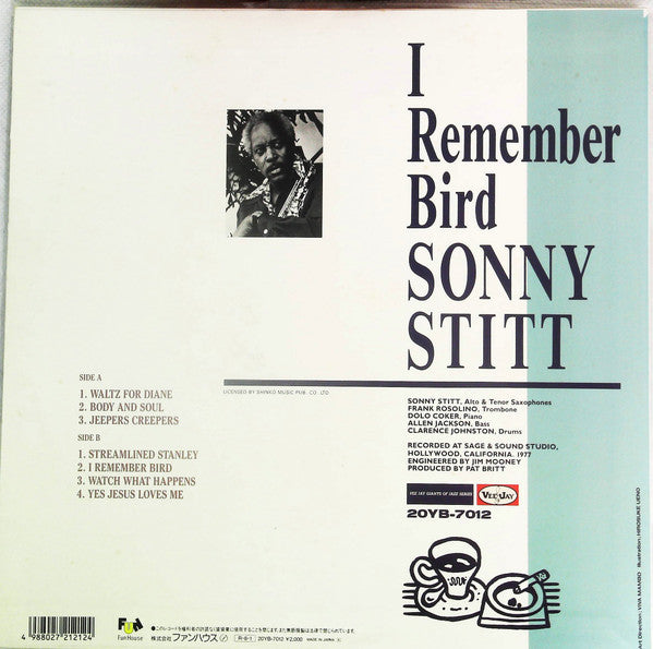Release: I Remember Bird-Vinyl-Japan-1978-20YB-7012-21260554