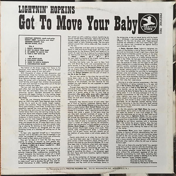 Master Release: Last Night Blues by Lightnin' Hopkins