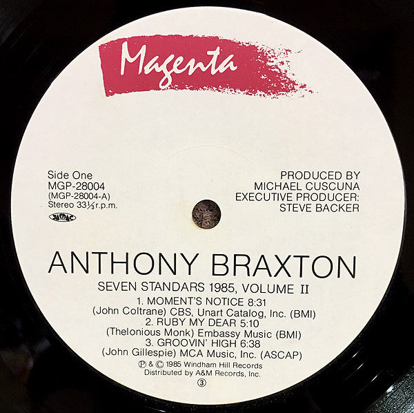 Master Release: Seven Standards 1985, Volume II by Anthony Braxton