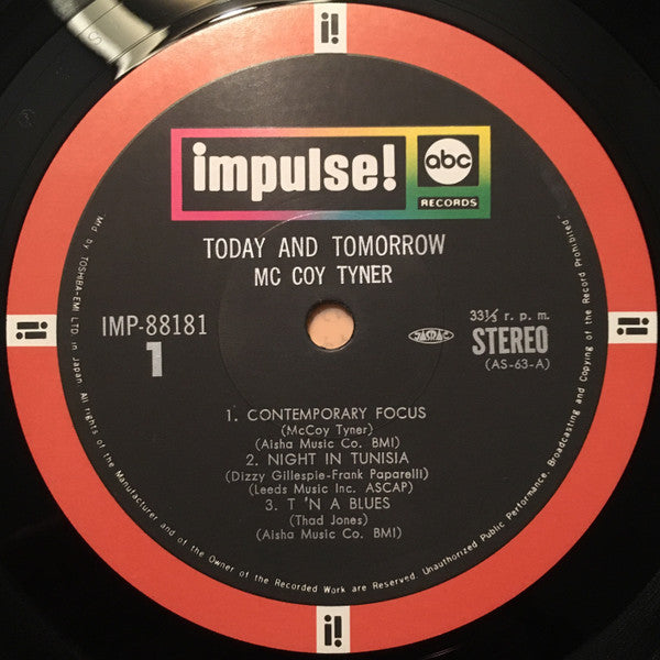 Release: Today And Tomorrow-Vinyl-Japan-1974-IMP-88181, IMP-88181-11556767