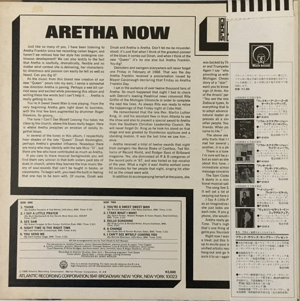 Release: Aretha Now-Vinyl-Japan-1975-P-6145A-11507960