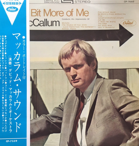 Master Release: Music: A Bit More Of Me by David McCallum