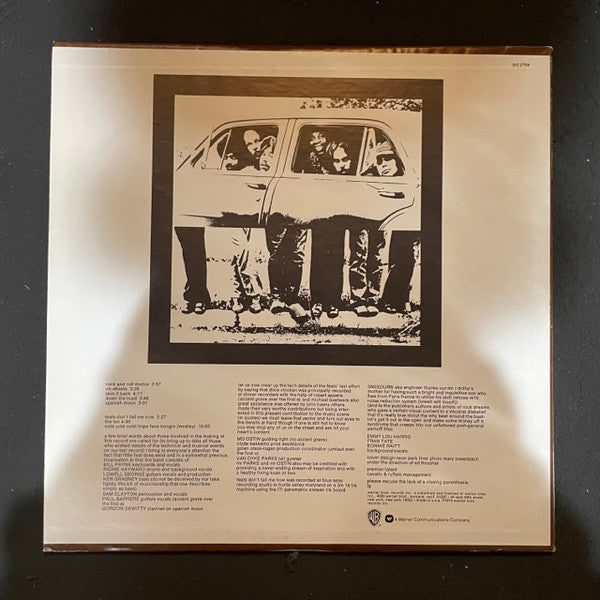 Release: Feats Don't Fail Me Now-Vinyl-US-1976-BS 2784-13303089