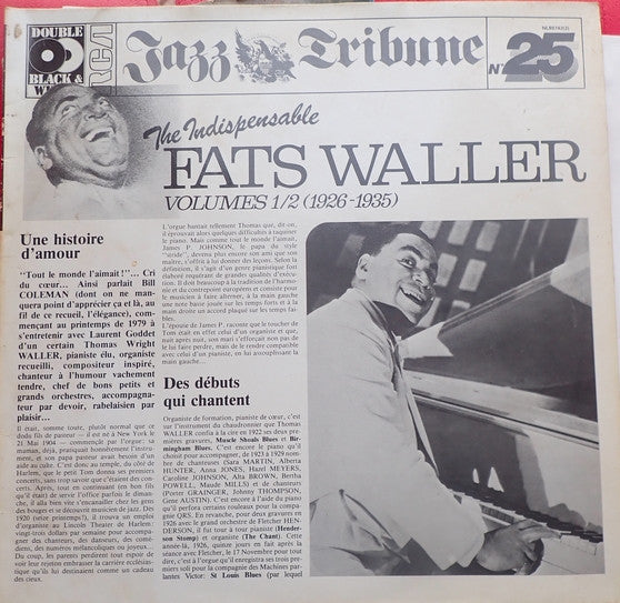 Release: The Indispensable Fats Waller - Volumes 1/2 (1926-1935)-Vinyl-Europe-1985-NL89742(2)-29476765