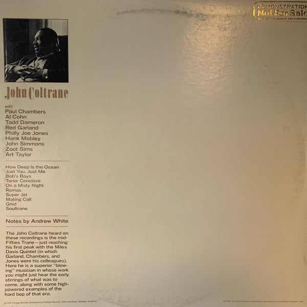 Master Release: On A Misty Night by John Coltrane