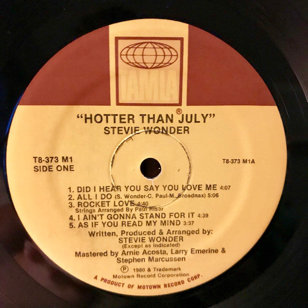 Hotter Than July