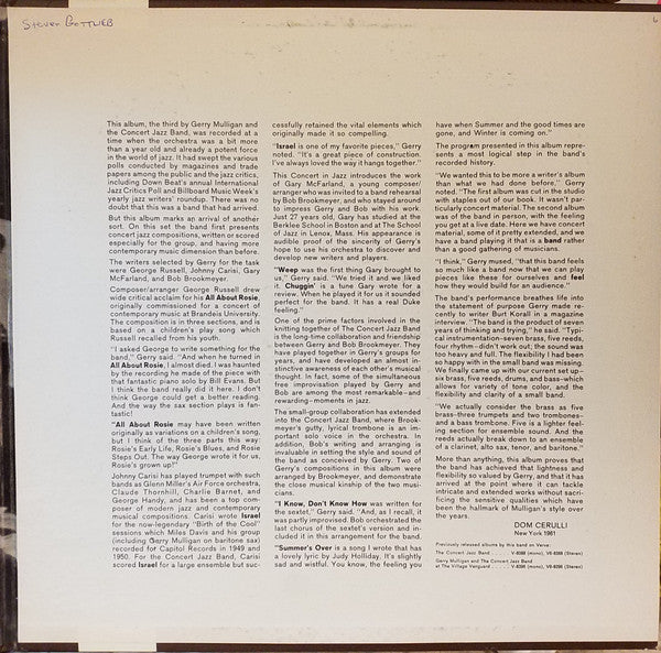 Gerry Mulligan Presents A Concert In Jazz