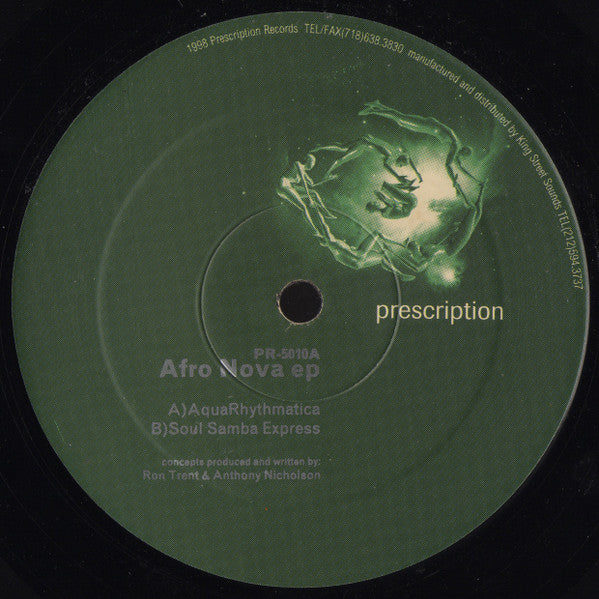 Master Release: Afro Nova EP by Ron Trent