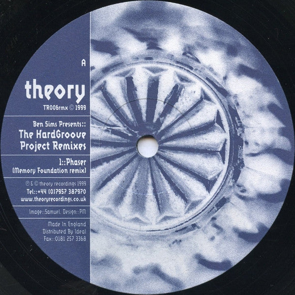 Release: The Hardgroove Project Remixes-Vinyl-UK-1999-TR006rmx-3959