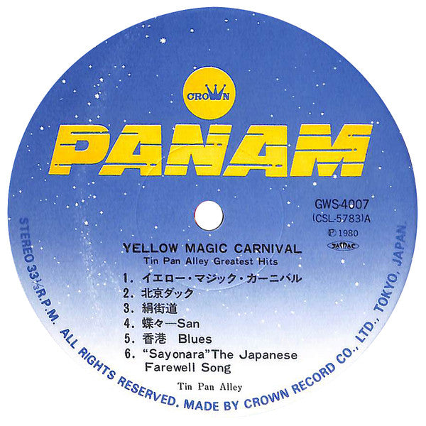 Yellow Magic Carnival - Tin Pan Alley Greatest Hits