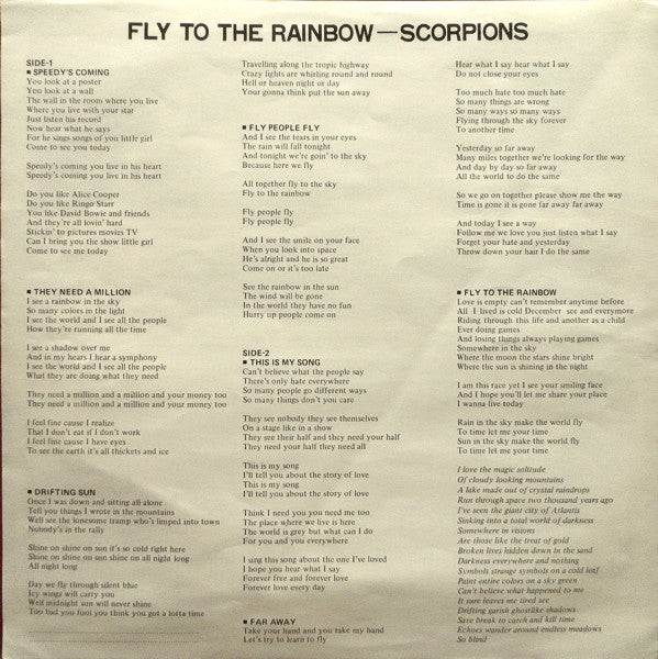 Fly To The Rainbow