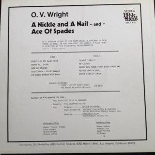 Master Release: A Nickel And A Nail And Ace Of Spades by O.V. Wright
