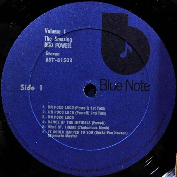 Release: The Amazing Bud Powell (Volume 1)-Vinyl-US-1973-BST-81503-5491471