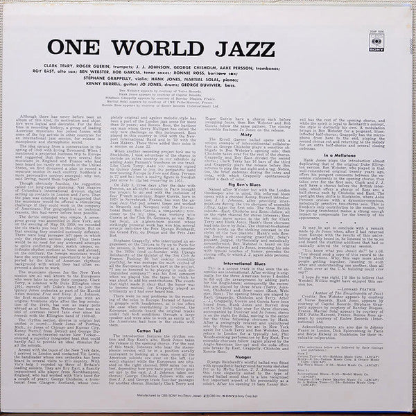 Release: One World Jazz-Vinyl-Japan-1979-20AP 1500-7767671