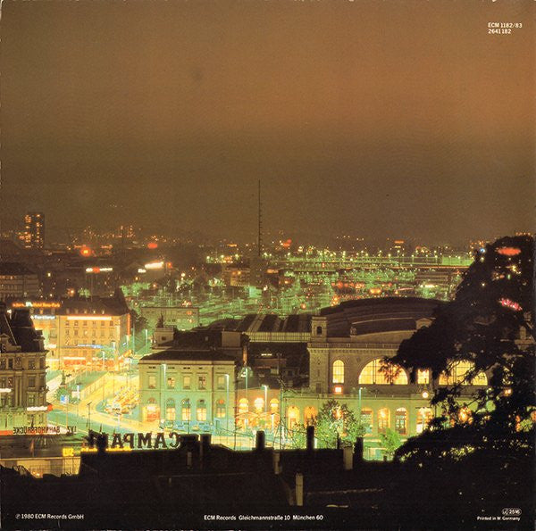 Release: In Concert, Zürich, October 28, 1979-Vinyl-Germany-1980-ECM 1182/83, 2641 182-1002048