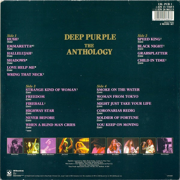 Release: The Anthology-Vinyl-UK-1985-PUR 1, EN 15 5360 3-4330176
