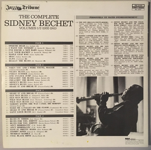The Complete Sidney Bechet Vol 1/2 (1932-1941)