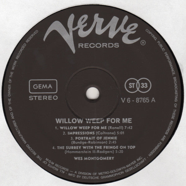 Willow Weep For Me