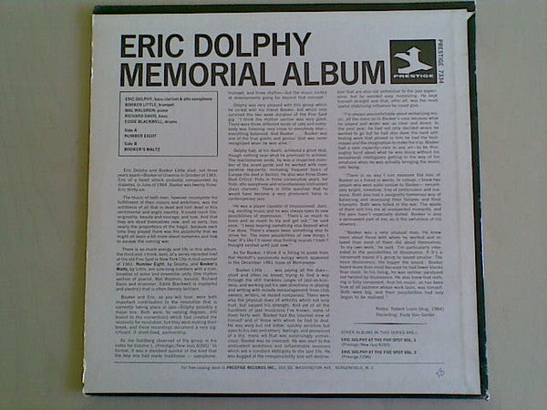 Memorial Album Recorded Live At The Five Spot