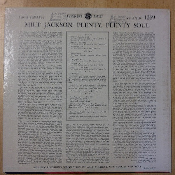 Release: Plenty, Plenty Soul-Vinyl-US-None-1269, SD 1269-9004782