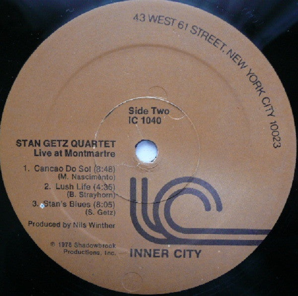 Stan Getz Gold  ..." Happy 50th Stan" - A Celebration, Live At Montmartre