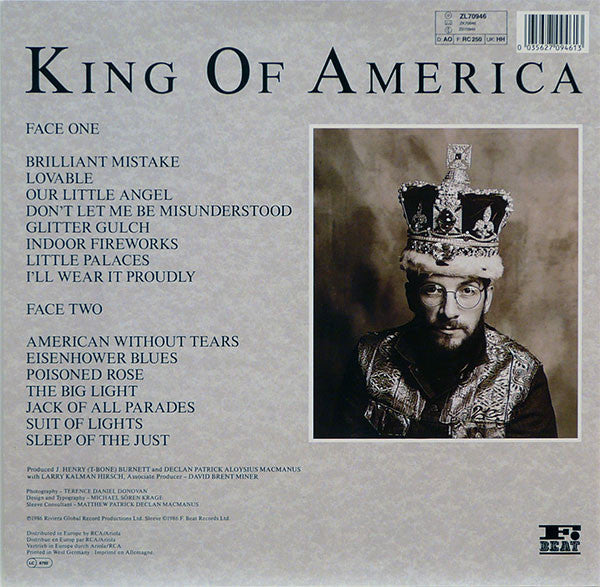 Release: King Of America-Vinyl-Europe-1986-ZL70946, ZL 70946-1653458